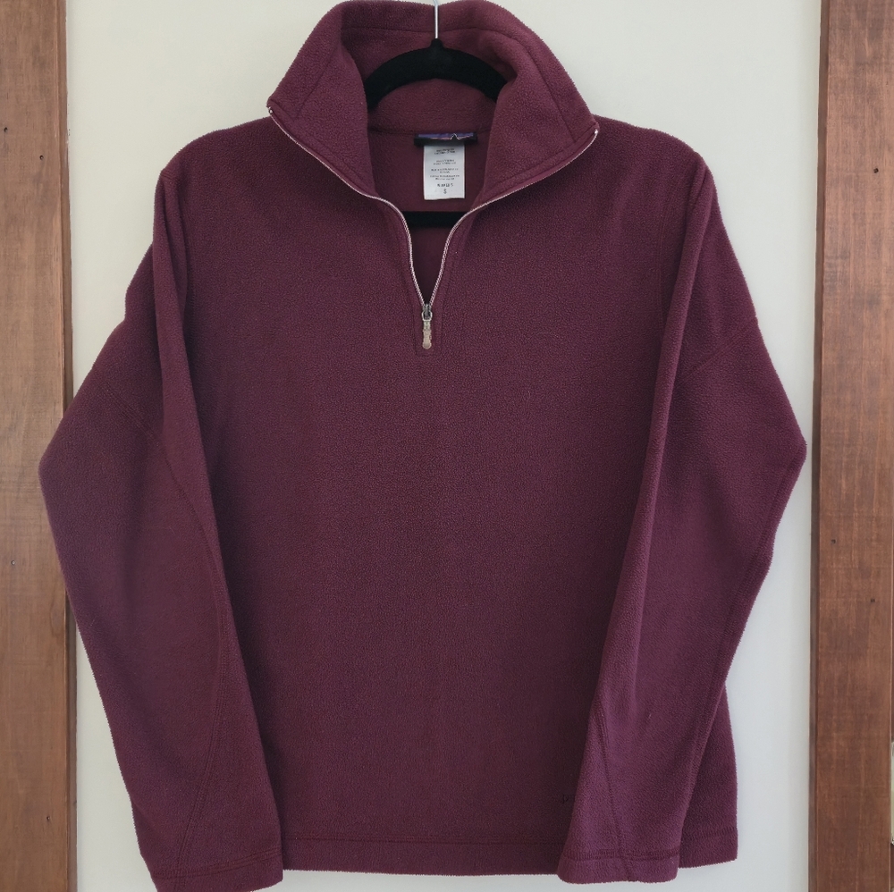Patagonia Synchilla Women's Fleece Pullover Half Zip Maroon Burgundy
